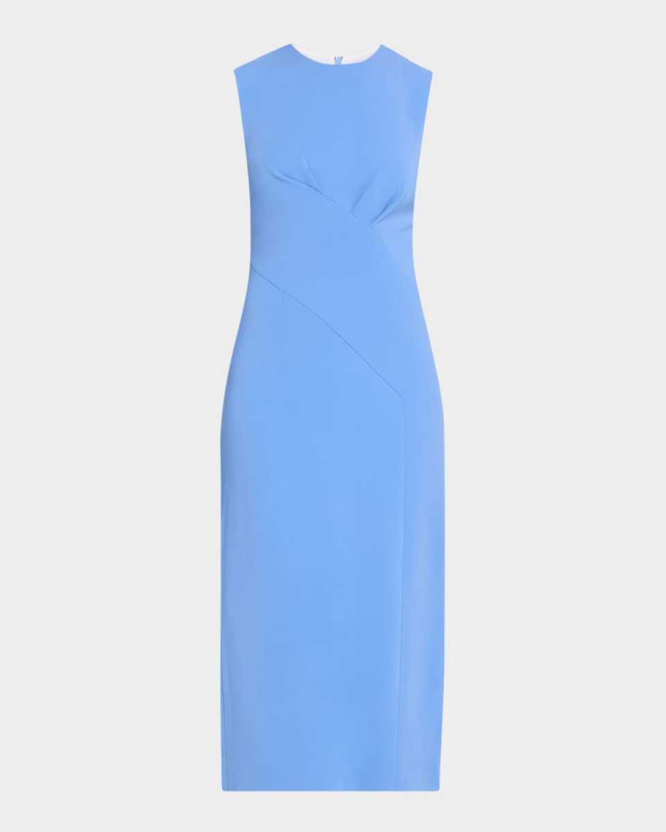 Mila Sleeveless Crossover Midi Dress